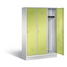 C+P Garderobenschrank Classic, H1800xB1200xT500mm, Front Viridingrün, Korpus Lichtgrau (8020-32)