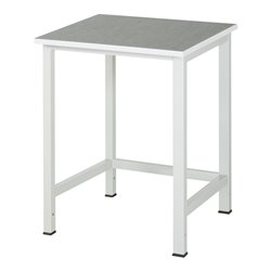 Rau Werktisch Modell 900 mit Linoleum-/Universalbelag-Platte HxT 825x800 mm