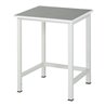 Rau Werktisch Modell 900 mit Linoleum-/Universalbelag-Platte HxT 825x800 mm