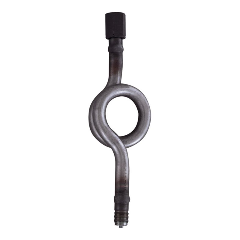 Riegler Wassersackrohr in Kreisform, Anschlusszapfen, G 1/2, CrNi-Stahl