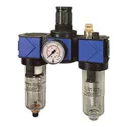 Riegler Wartungseinheit 3-tlg. »variobloc«, mit PC-Behälter, BG 1, G 3/8