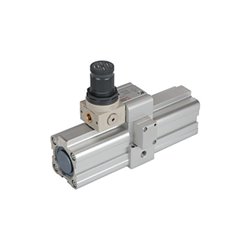 Riegler Luft-Luft-Druckverstärker (Booster) m. Regler, G 1/8, Kolben-Ã˜ 40