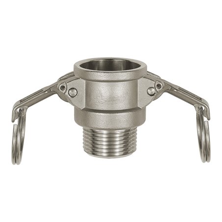 Riegler Kamlok-Schnellkupplungsdose mit AG, Typ B, ES 1.4401, R 4