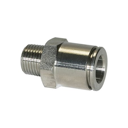 Riegler Gerade Steckverschraubung R 1/2 a., Schl.-Ã˜12, 15bar, ES 1.4404