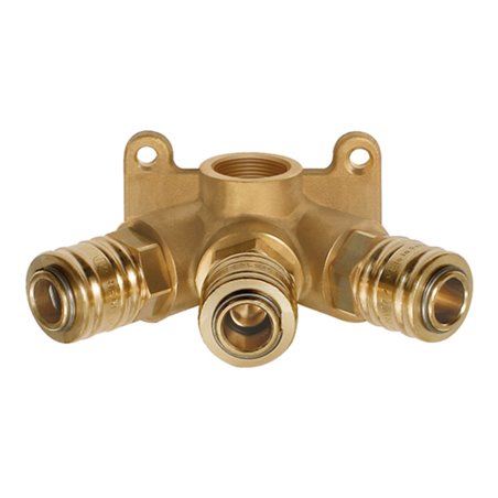 Riegler Verteiler für Wandbefestigung mit Schnellverschlusskuppl. NW 7,2