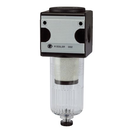 Riegler Vorfilter »multifix«, Polycarbonatbehälter, 0,3 µm, BG 3, G 1/2