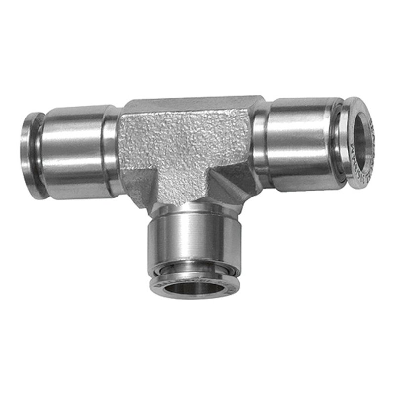 Riegler T-Steckverbindung, für Schlauch-Außen-Ã˜ 14, Edelstahl 1.4404