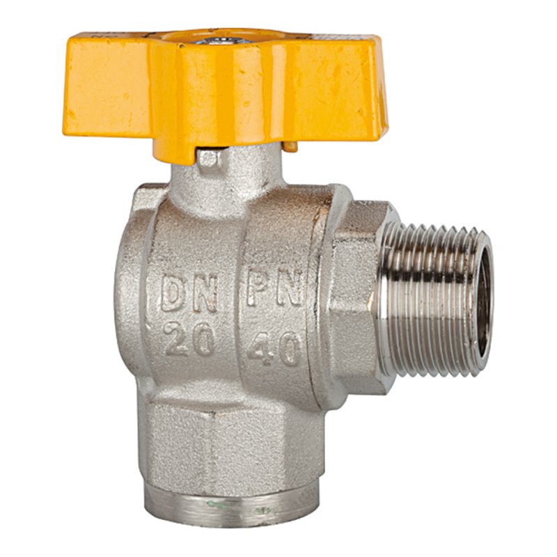 Riegler Kugelhahn Eckform, EN 331, MS vern., IG/AG, R/Rp 1, DN 25