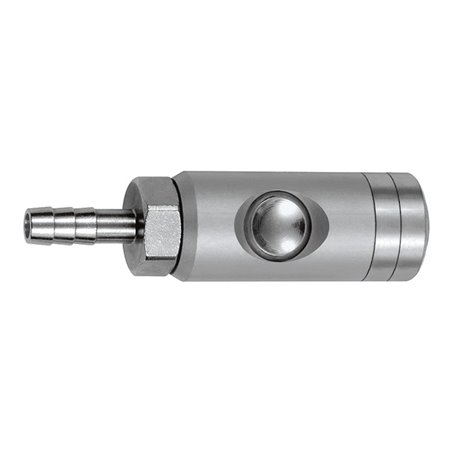 Riegler Druckknopf-Sicherheitskupplung NW 5,5, drehbar, Alu, Tülle LW 13