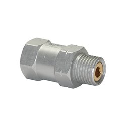 Riegler Strömungsventil, AG u., Alu, Kugelsitzven. pu  -0,3bar l/min 2,9