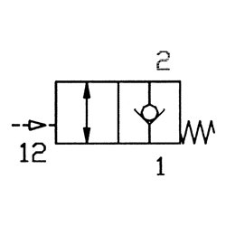 Riegler Pneum.entsperrb.Rückschlagventil Gew.-Schl., G 1/8, Schl.8
