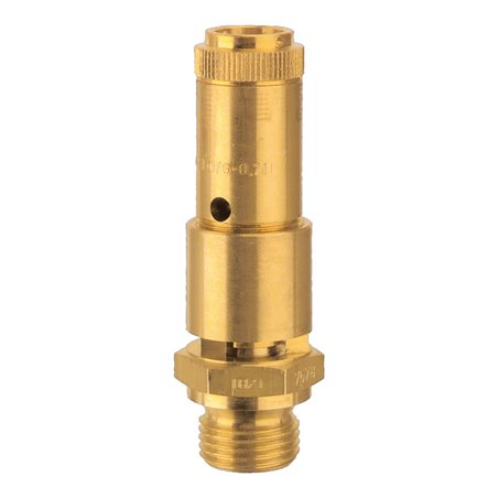 Riegler Sicherheitsventil DN 10, Messing, G 1/2, Ansprechdruck 11 bar