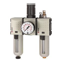 Riegler Wartungseinheit 3-tlg. »FUTURA«, PC, BG 4, G 3/4, 0,5-16 bar, HA