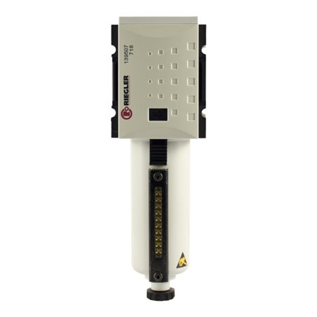 Riegler Filter »FUTURA« mit Metallbeh., Sichtrohr, 5 µm, BG 2, G 3/8, VA