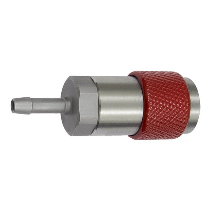 Riegler Unv. Dreh-Sicherheitskuppl. NW 6, ISO 6150 C, Tülle LW 8, rot