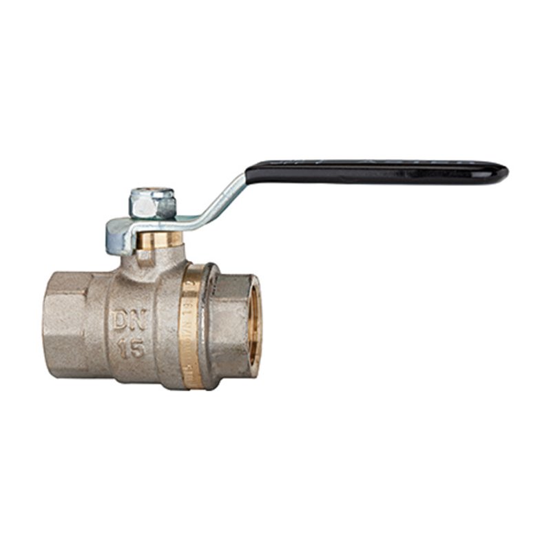 Riegler Kugelhahn Standardausfür, schwarzer Hebel, IG/IG, MS vern. G 1 1/2