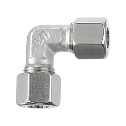 Riegler Winkel-Verschraubung, Rohr-Außen-Ã˜ 12mm, Edelstahl 1.4571, 315bar