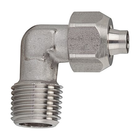 Riegler Winkel-Einschraubverschraubung R 1/4 a., Schlauch 10/8, ES 1.4404