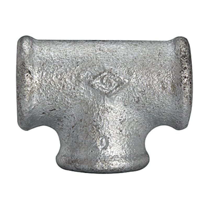 Riegler T-Stück 130, IG/IG/IG, Rp 3, schwarzer Temperguss feuerverz.