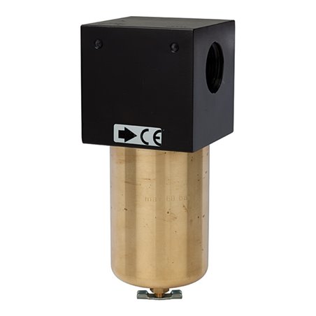 Riegler Mikrofilter für hohe Drücke bis 60 bar, Handablassventil, G 1