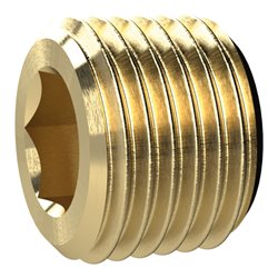 Riegler Verschlussschraube, Innensechskant, ohne Bund, R 2, SW 32, MS