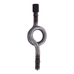 Riegler Wassersackrohr in Kreisform, Anschlusszapfen, G 1/2, Stahl