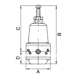 Riegler Präzisionsdruckregler o. Mano, buntmetallfrei, G 1/4, 0,1 - 3 bar