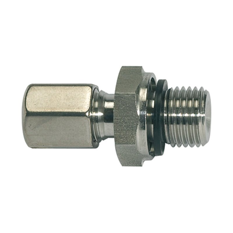 Riegler Gerade Einschraubverschraubung, G 3/4, Rohr-Außen-Ã˜ 18, ES 1.4571