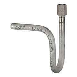 Riegler Wassersackrohr in U-Form, Schweißanschluss, G 1/2, CrNi-Stahl