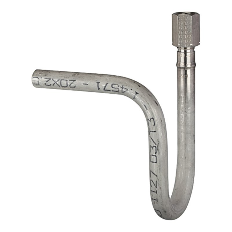 Riegler Wassersackrohr in U-Form, Schweißanschluss, G 1/2, CrNi-Stahl