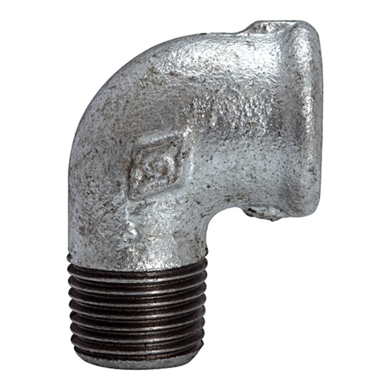 Riegler Winkel 92, 90°, IG/AG, Rp/R 3, schwarzer Temperguss feuerverz.