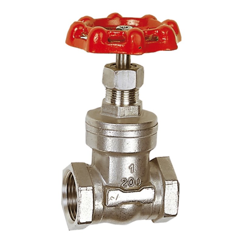 Riegler Muffen-Absperrschieber, Edelstahl 1.4401/1.4408, G 1 1/4