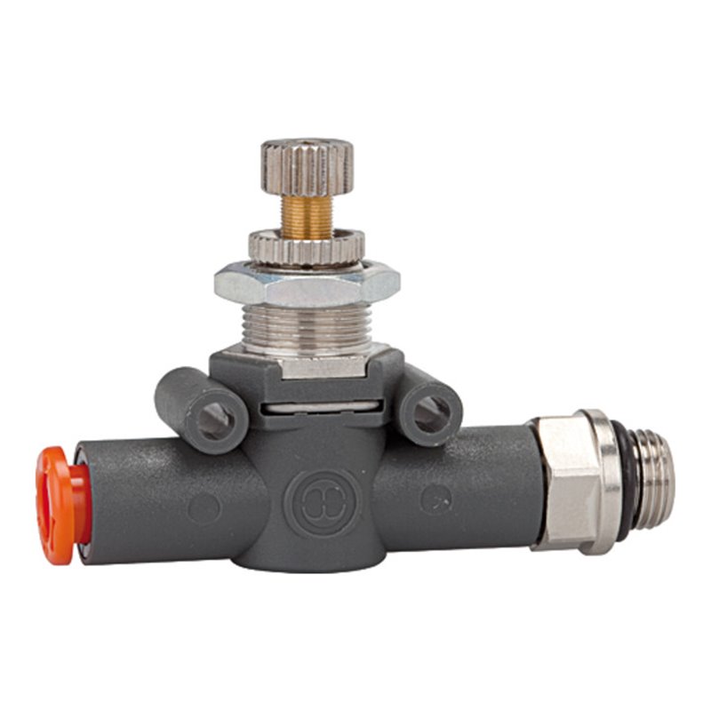 Riegler Drosselrückschlagventil einseitig, Schl.-Gew., G 3/8, Schl.-Ã˜ 8