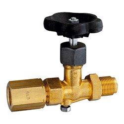 Riegler Mano-Absperrven., Zapfen-Spannmuffe, DIN16270, ES 1.4571, G 1/2