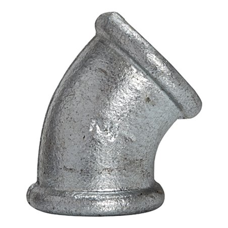 Riegler Winkel 120, 45°, IG/IG, Rp 2 1/2, schwarzer Temperguss feuerverz.