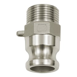 Riegler Kamlok-Schnellkupplungsstecker mit AG, Typ F, ES 1.4401, R 3