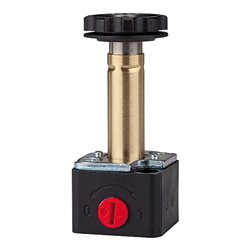 Riegler 3/2-Wegeventil zur Vorsteuerung mit Handbetätigung