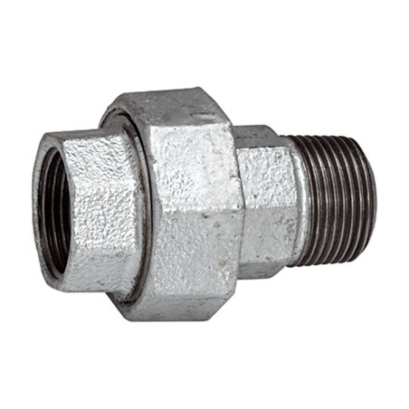 Riegler Verschraubung 341, IG/AG, Rp/R 3, schwarzer Temperguss feuerverz.