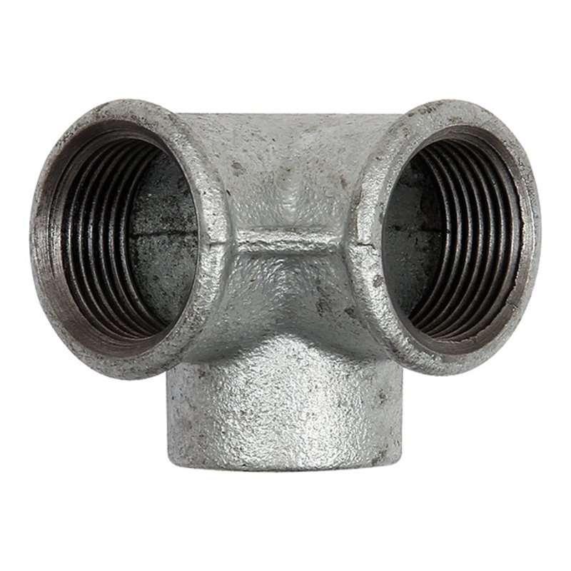 Riegler Winkelverteiler 221, IG/IG/IG, Rp 2, schwarzer Temperguss