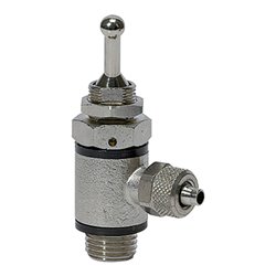 Riegler 3/2-Wege-Kipphebelvent.Schlauchs.Schnellverschr.G1/4,Schl. 10/8