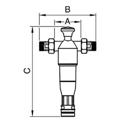 Riegler Rückspülfilter für Trinkwasser, DVGW-geprüft, R 1