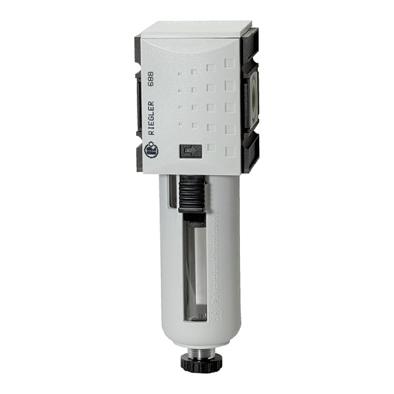 Riegler Filter »FUTURA« mit PC-Behälter, Schutzkorb, 5 µm, BG4, G 3/4, VA