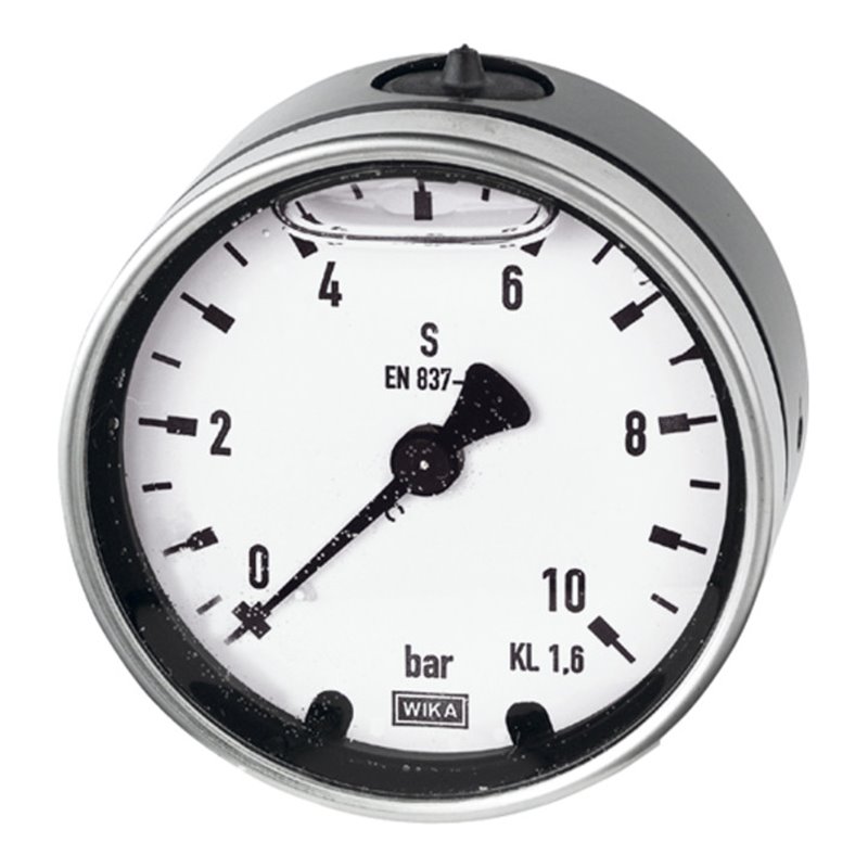 Riegler Glyzerinmano., Metallgeh., G 1/4 hinten zentr., -1/0,0 bar, Ã˜ 63