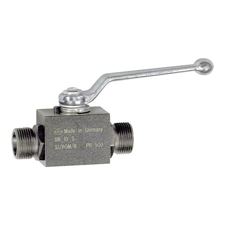 Riegler Kugelhahn, Hochdruckausführung, schwere Reihe, Stahl, M24x1,5