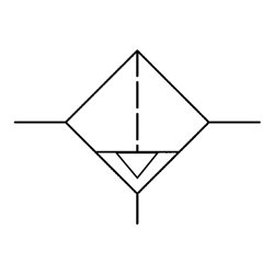 Riegler Vorfilter mit Differenzdruckmanometer, 3 µm, G 2