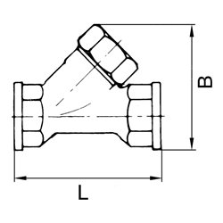 Riegler Rückschlagventil, Schrägsitzausführung, ES, G 1/4, 0,2 bar