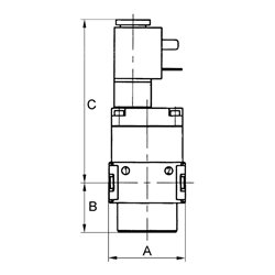 Riegler Schaltventil (3/2-Wegeventil) »multifix-mini«, 24 V DC, G 1/4