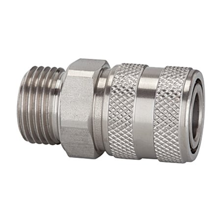 Riegler Schnellverschlusskupplung NW 7,2, Edelstahl 1.4305, G 1/4 AG