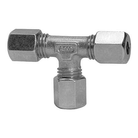 Riegler T-Verschraubung, Rohr-Außen-Ã˜ 28 mm, Stahl verzinkt