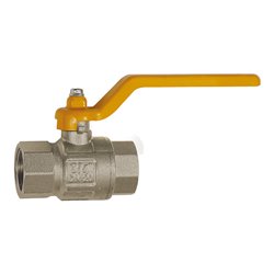 Riegler Kugelhahn EN 331, DVGW, Handhebel, IG/IG, MS vernickelt, Rp 1 1/4